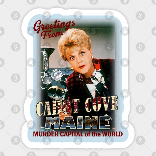 Murder She Wrote || Cabot Cove Sticker by erd's